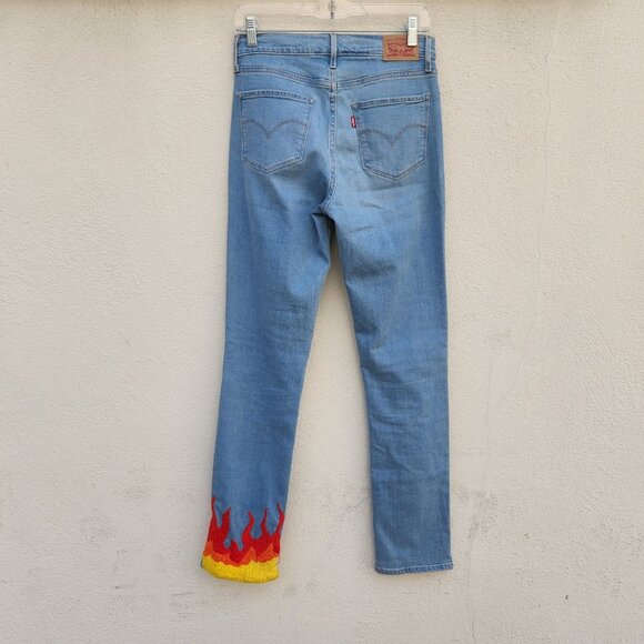 5/$100 SALE - Levi's Flame Embroidered Jeans - Picture 3 of 11